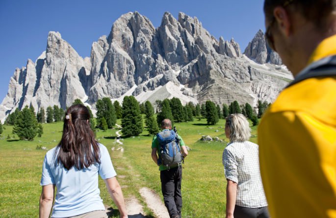 Im Urlaub in den Dolomiten können Sie aktiv sein